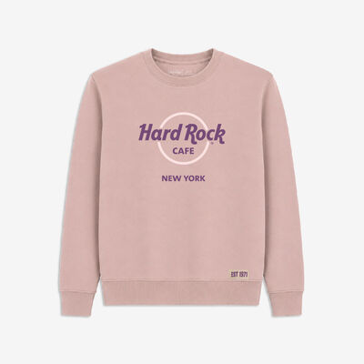 Color Vibe Crew Neck Fleece in Washed Rose